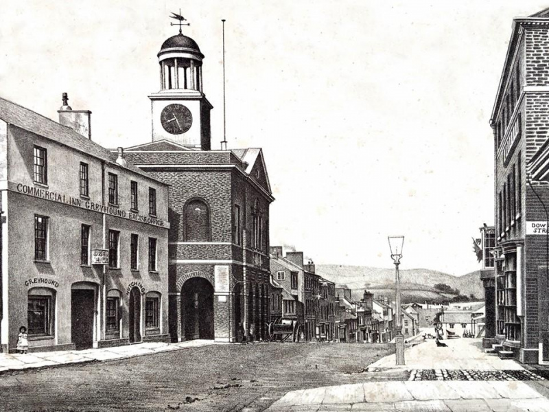 East-Street-Bridport-in-1856-reduced
